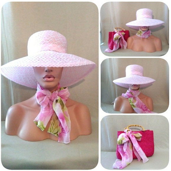 Bobbie Rose Pink Foral Scarf - Picture 5 of 6